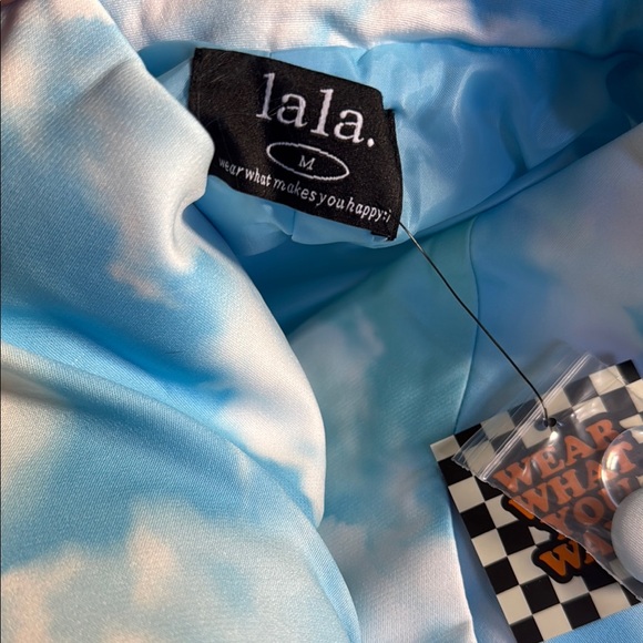 Dressed in LALA Sky Blue Cloud Blazer - Picture 3 of 3